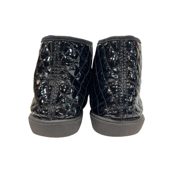 Women Qupid Reeve-01 Patent PU Capped Toe Quilted High Top Sneaker Womens 8 - Picture 3 of 8